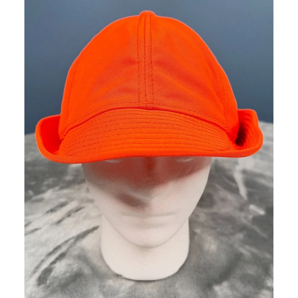 Buck Bay Blaze Orange Hunting Cap Mens L Snapback Hat Vintage